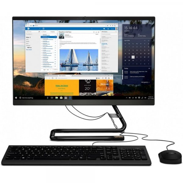 Моноблок Lenovo IdeaCentre AIO 3 22ADA6 21.5' FHD, Ryzen 3 3250U, 8GB, 256GB SSD, DVD-RW, WiFi, BT, Win10 [F0G6000TRK] изображение 1