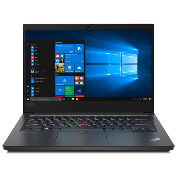 Ноутбук Lenovo ThinkPad E14 Gen 2 14" FHD [20T6000SRT] Ryzen 5 4500U, 8GB, 512GB SSD, WiFi, BT, FPR, Win10Pro, черный изображение 1