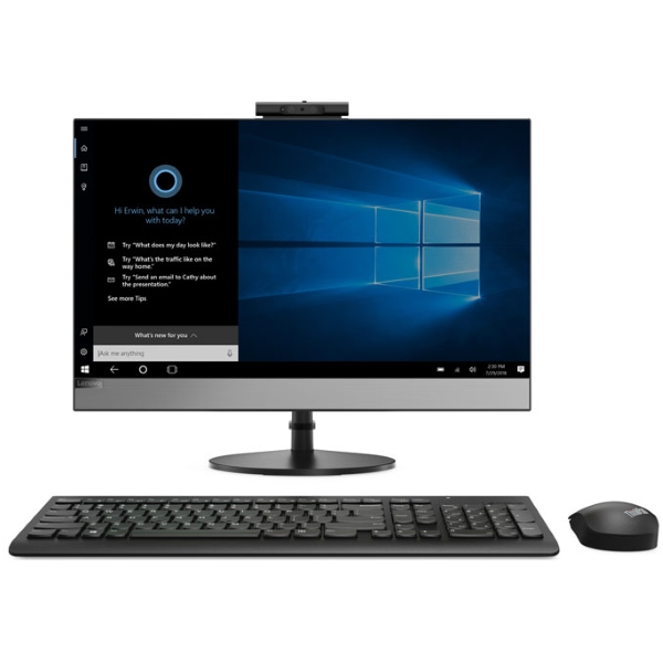 Моноблок Lenovo V530-22ICB 21.5" FHD/ Core i5-9400T/ 8GB/ 256GB SSD/ DVD-RW/ WiFi/ BT/ DOS/ Black [10US00HQRU] изображение 1