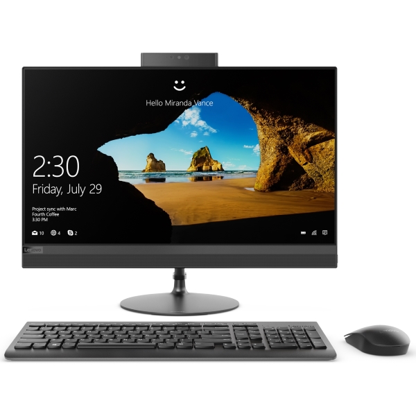 Моноблок Lenovo IdeaCentre AIO 520-24ICB 23.8" FHD/ Core i7-8700T/ 8GB/ 512GB SSD/ DVD-RW/ WiFi/ BT/ Win10/ Black [F0DJ00EDRK] изображение 1