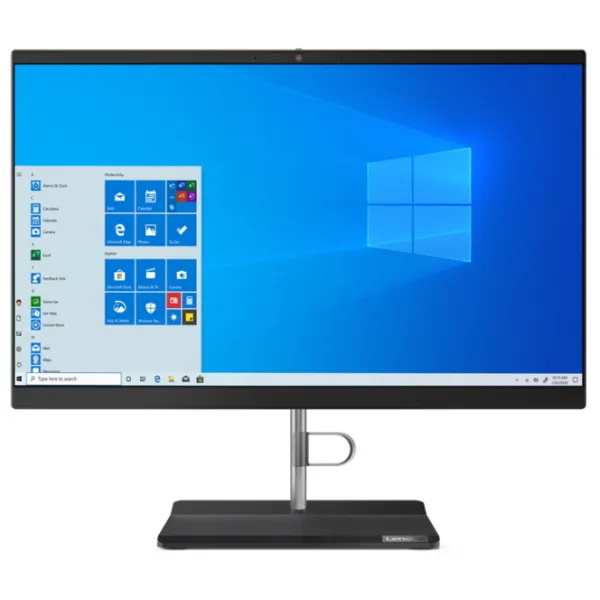 Моноблок Lenovo AIO V50a-22IMB 21.5" FHD, Core i5-10400T, 8GB, 256GB SSD M.2, AMD Radeon 625 2GB, WiFi, BT, DVD-RW, no OS, черный [11FQ002RRU] изображение 1