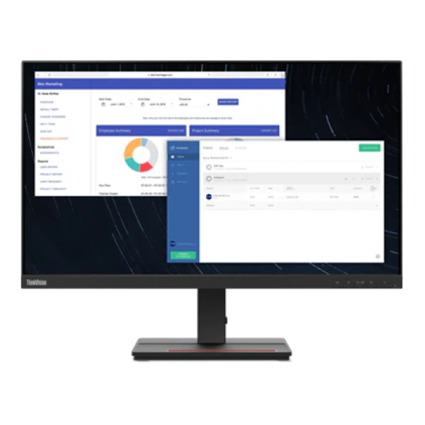 Монитор Lenovo ThinkVision S27e-20 27" FHD [62AFKAT2EU] tilt  изображение 1