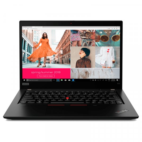 Ноутбук Lenovo X13 G1 T 13.3, FHD AG, Core i7-10510U, 16GB, SSD 512GB, wi-fi, bt, win 10Pro, черный [20T2002VRT] изображение 1