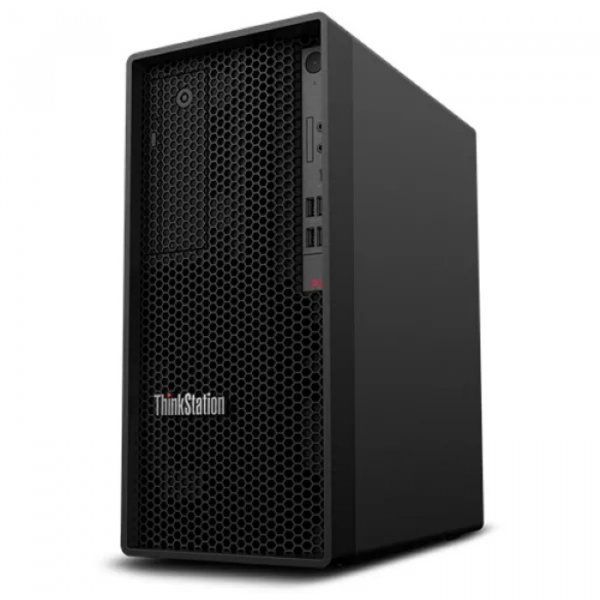 Рабочая станция Lenovo ThinkStation P340 TWR, Core i7-10700, 16GB, 256GB SSD, Quadro P1000 4GB, DVD-RW, Win 10 Pro, Black [30DH00G6RU] изображение 1