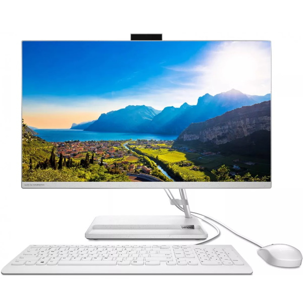 Моноблок Lenovo IdeaCentre AIO 3 24ALC6 23.8" FHD, Ryzen 3 5300U, 8GB, 256GB SSD, DVD-RW, WiFi, BT, DOS [F0G1003HRK] изображение 1