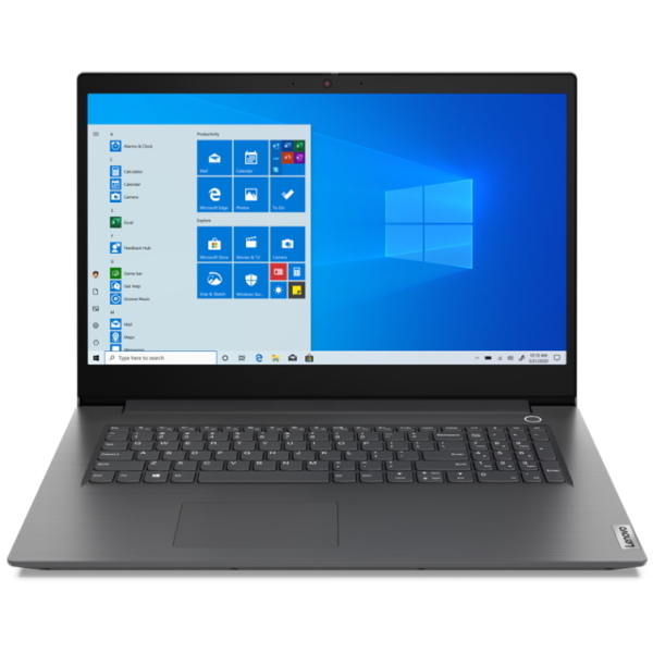 Ноутбук Lenovo V17-IIL 17.3" FHD [82GX007QRU] Core i3-1005G1, 8GB, 256GB SSD, noODD, WiFi, BT, FPR, DOS, серый изображение 1