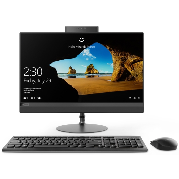 Моноблок Lenovo IdeaCentre 520-22IKU 21.5" FHD/ Core i3-7020U/ 4GB/ 1TB/ DVD-RW/ WiFi/ BT/ Win10/ black [F0D500F5RK] изображение 1