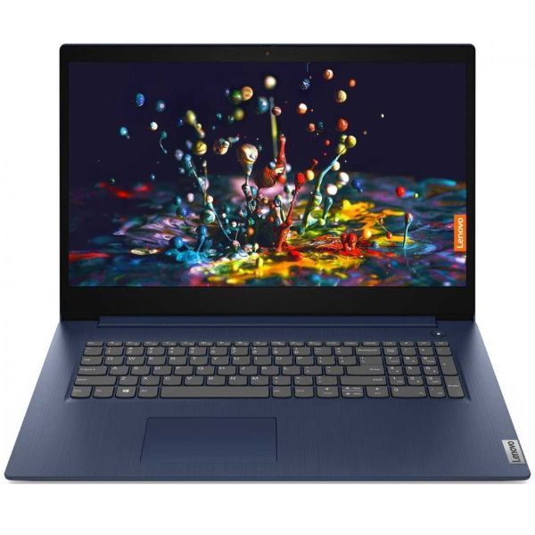 Ноутбук Lenovo IdeaPad 3 17ADA05, 17.3" HD+ [81W2003XRK] Ryzen 3 3250U, 8GB, 256GB SSD, no ODD, WiFi, BT, DOS, синий  изображение 1