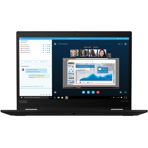 Ноутбук Lenovo ThinkPad X390 Yoga 13.3 FHD Touch [20NN0025RT] изображение 1