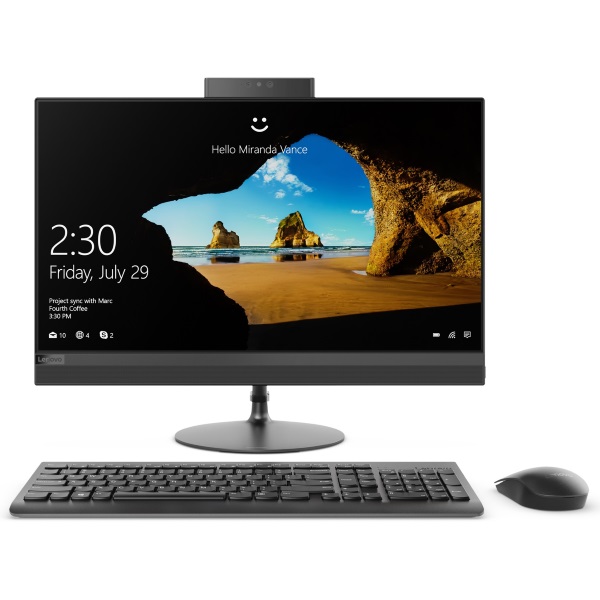 Моноблок Lenovo IdeaCentre 520-22IKU 21.5" FHD/ Core i5-8250U/ 4GB/ 1TB/ DVD-RW/ WiFi/ BT/ DOS/ черный [F0D500B7RK] изображение 1