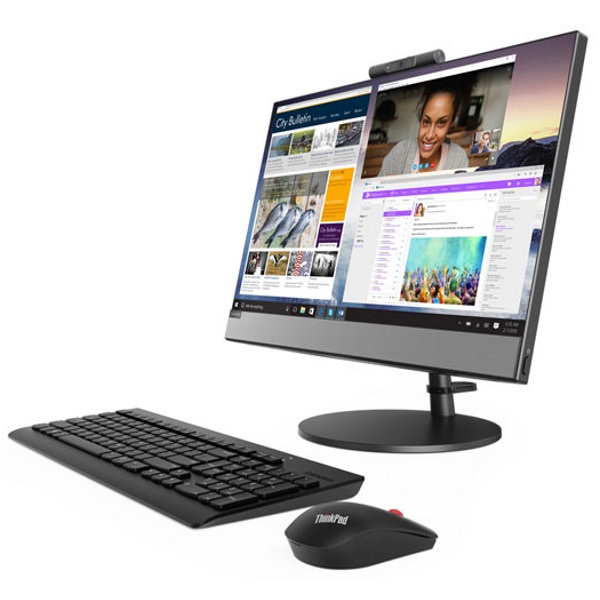 Моноблок Lenovo V530-22ICB AIO 21.5" FHD/ Pentium G5400T/ 4GB/ 500GB/ DVD-RW/ WiFi/ BT/ DOS/ black [10US005HRU] изображение 1