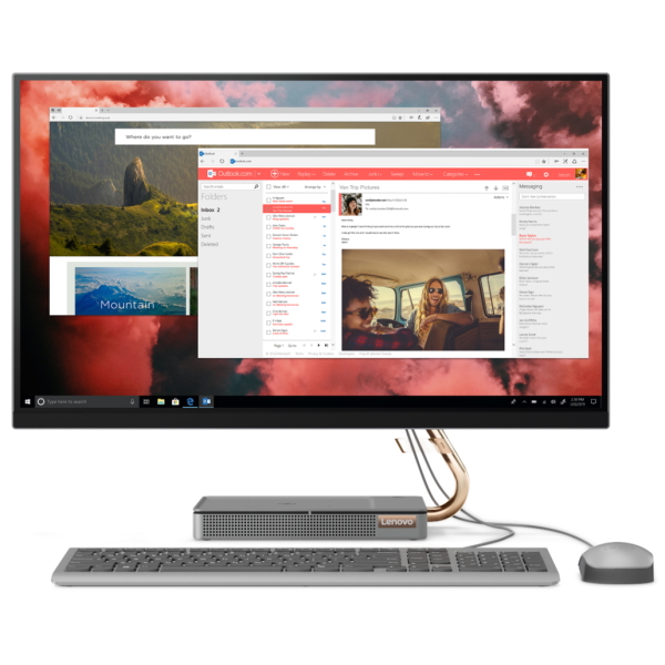 Моноблок Lenovo IdeaCentre AIO A540-27ICB 27" QHD/ Core i7-9700T/ 8GB/ 256GB SSD + 1TB/ Radeon RX 560 4GB/ noODD/ Wi-Fi/ BT/ Win10/ Mineral Grey [F0EK0037RK] изображение 1